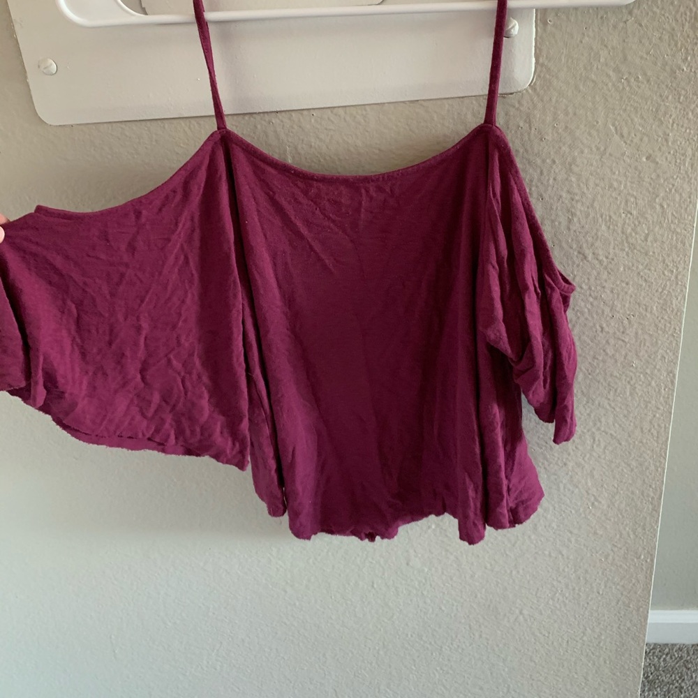 Open shoulder tank top